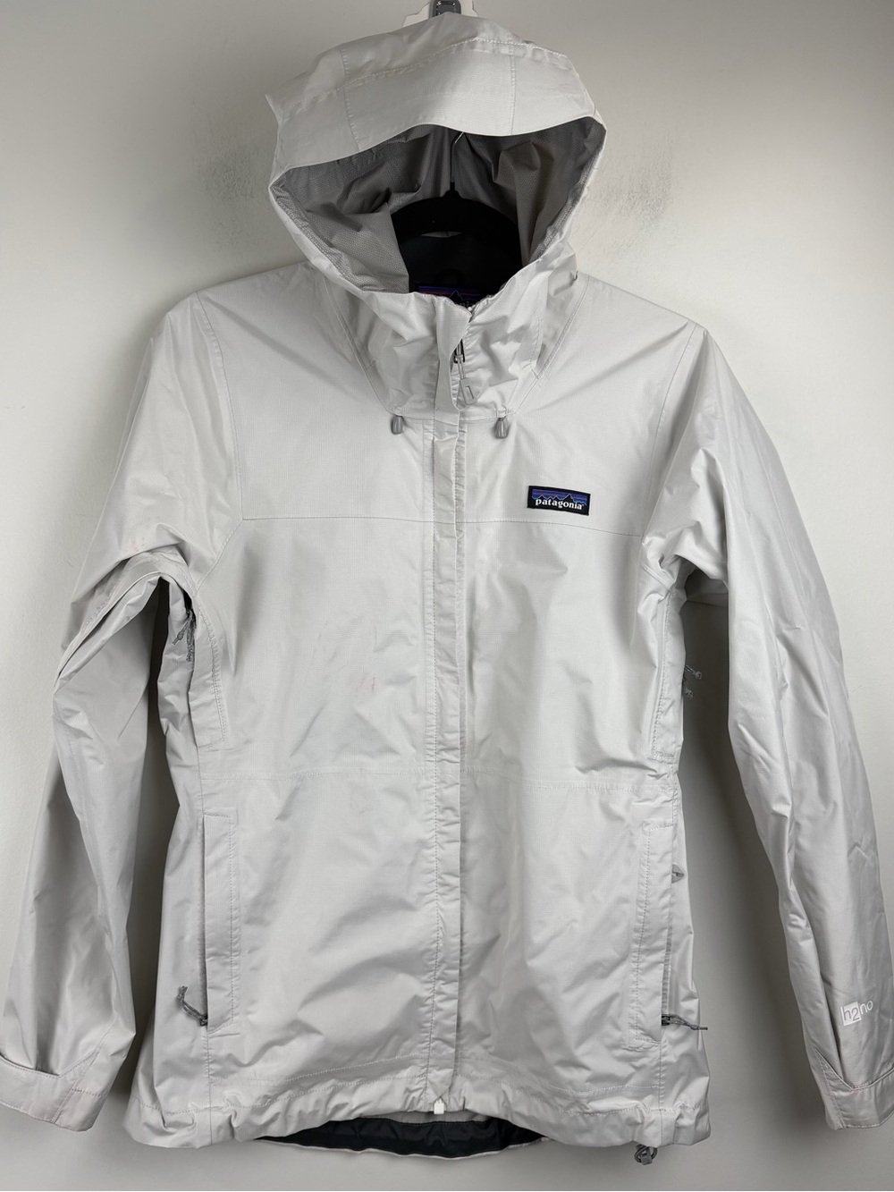 Patagonia Women Torrentshell H2NO Rain Jacket Gray Full Zip Outdoor Nature Sz XS